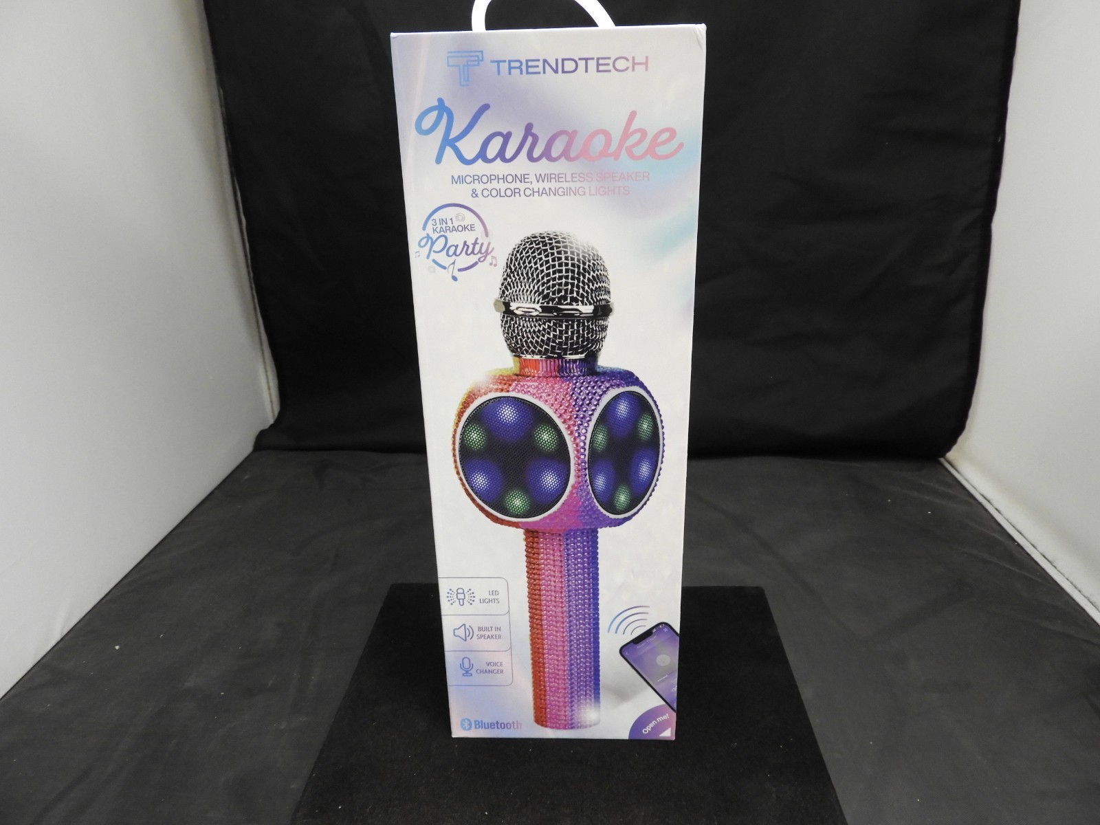 Trendtech Karaoke Microphone Wireless Speaker Premium Sound Teal Blue ~ New