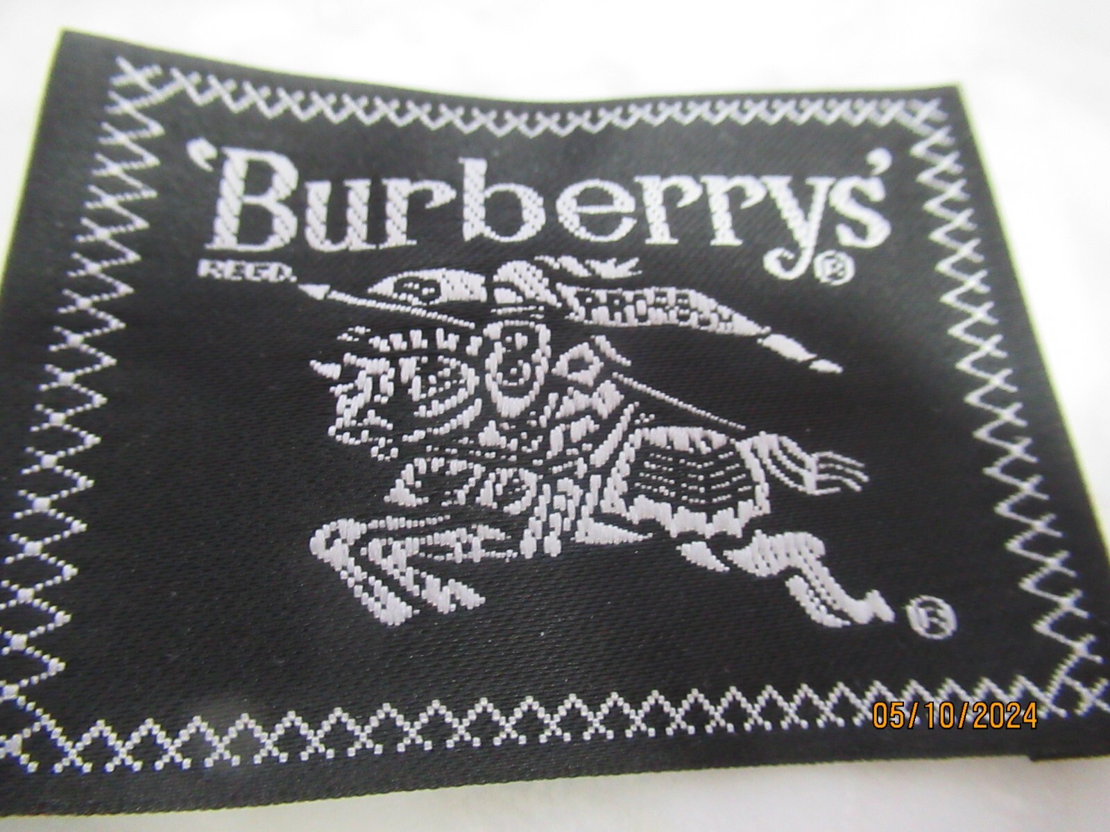 BURBERRY 1 Designer Tag LABEL Replacement Sewing Accessories