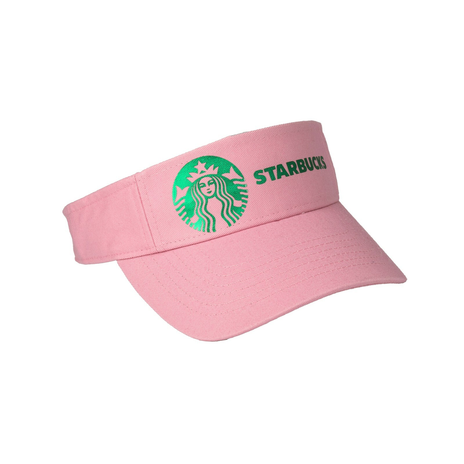 Soft Metallic Foil Design Starbucks Visor Cap