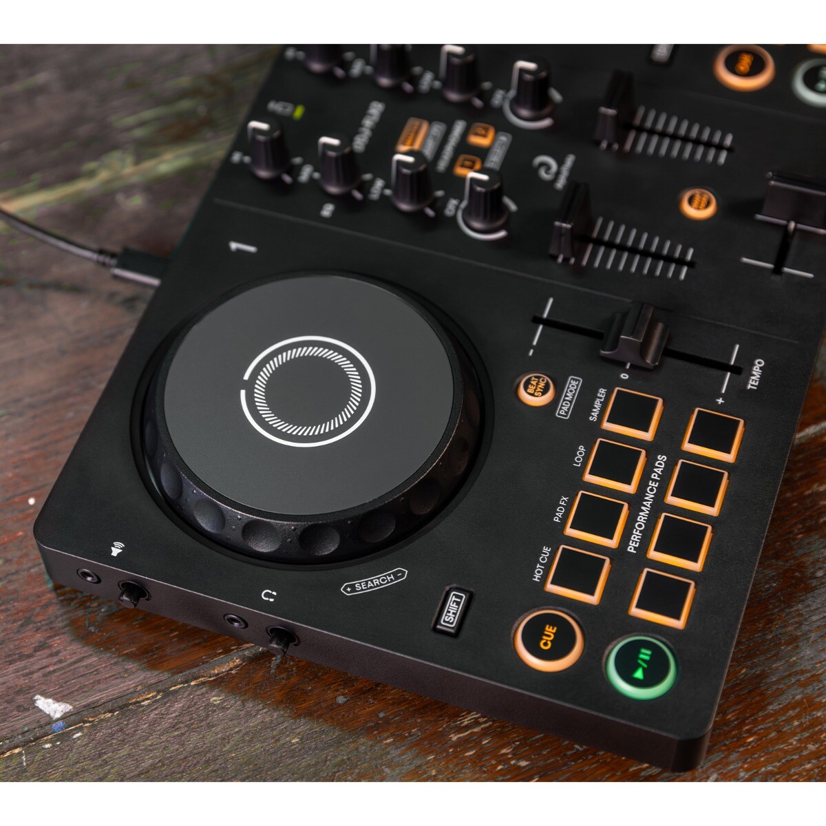 AlphaTheta DDJ-FLX2 Compact 2-Channel DJ Controller w Decksaver Cover Package