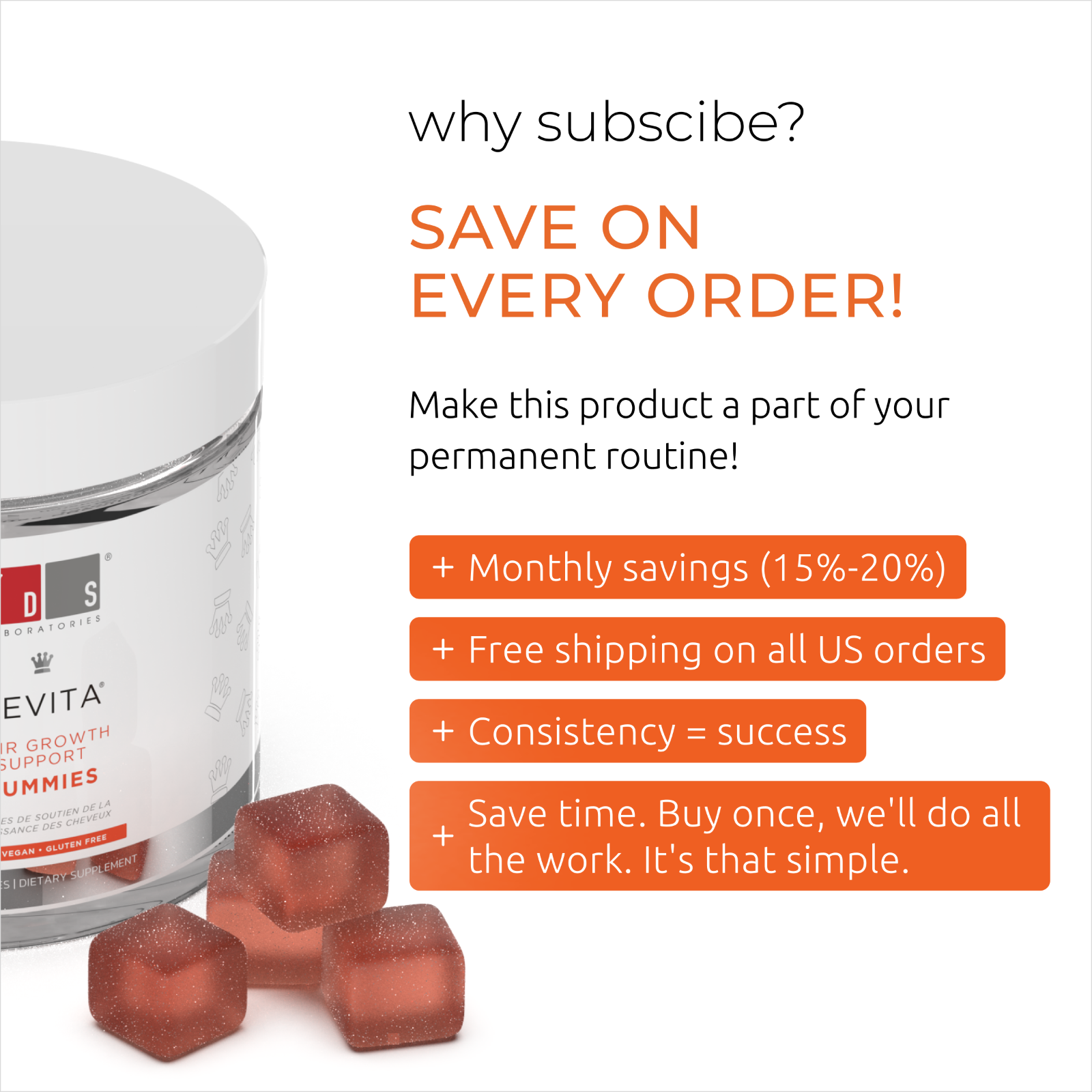 Revita | GUMMIES FOR HAIR GROWTH SUPPORT