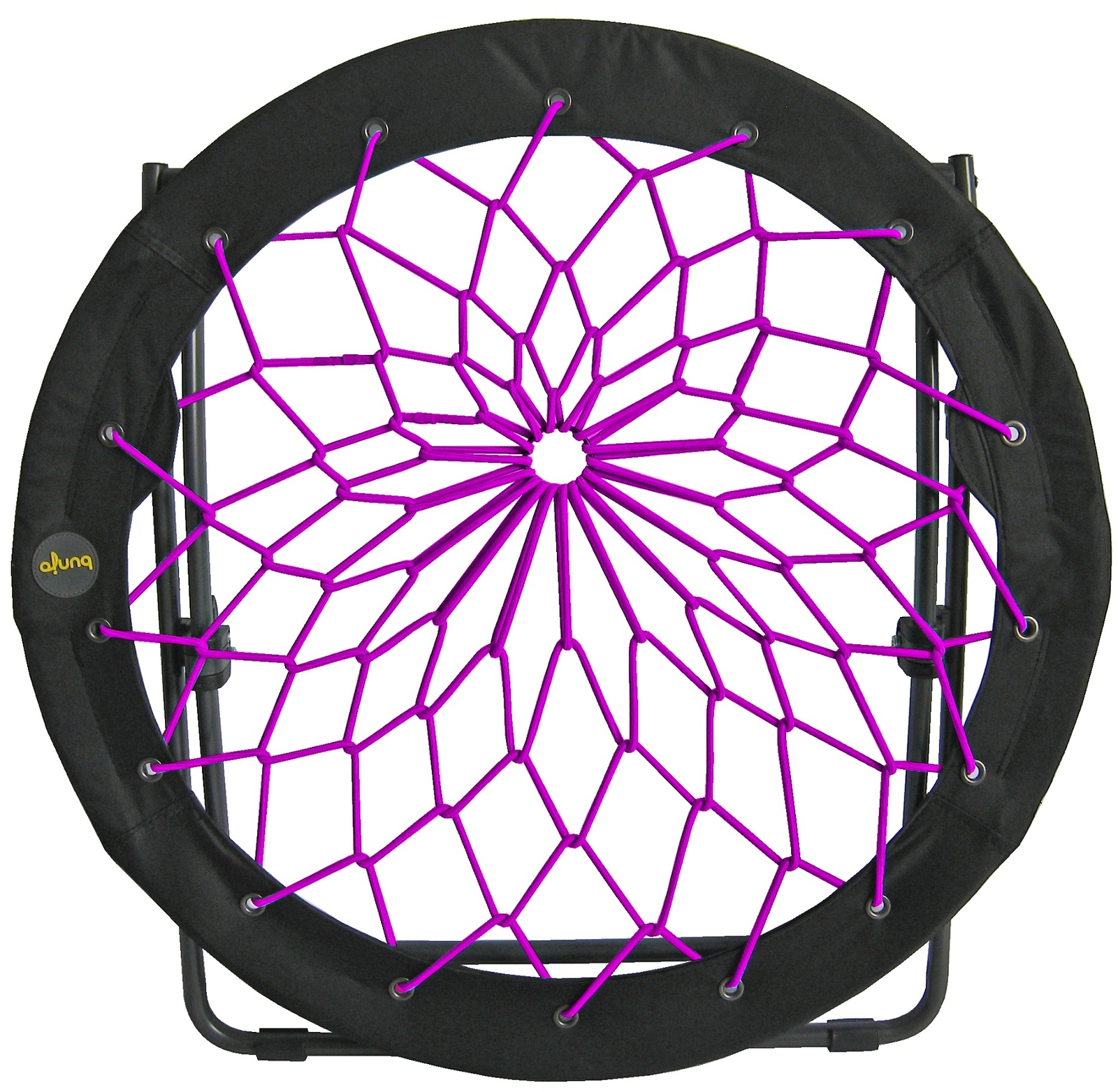 Zenithen Bungee Folding Dish Circular Dorm/Bedroom Chairs (Pack of 2, Plum)
