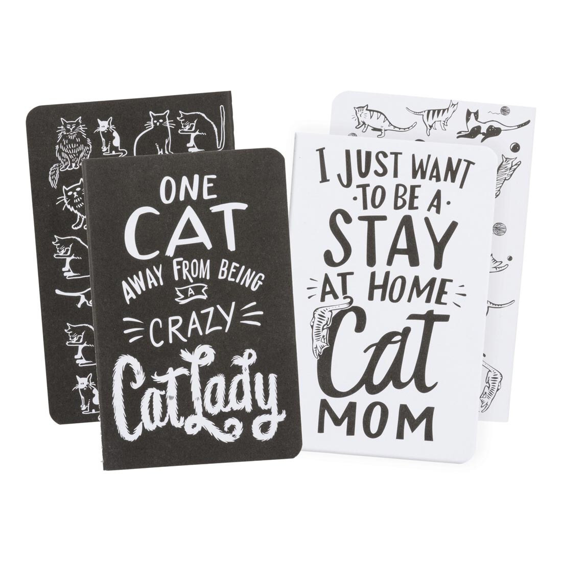 Crazy Cat Lady - Small Notebook - Set of 2 - 3.5" x 5.5" - 35720