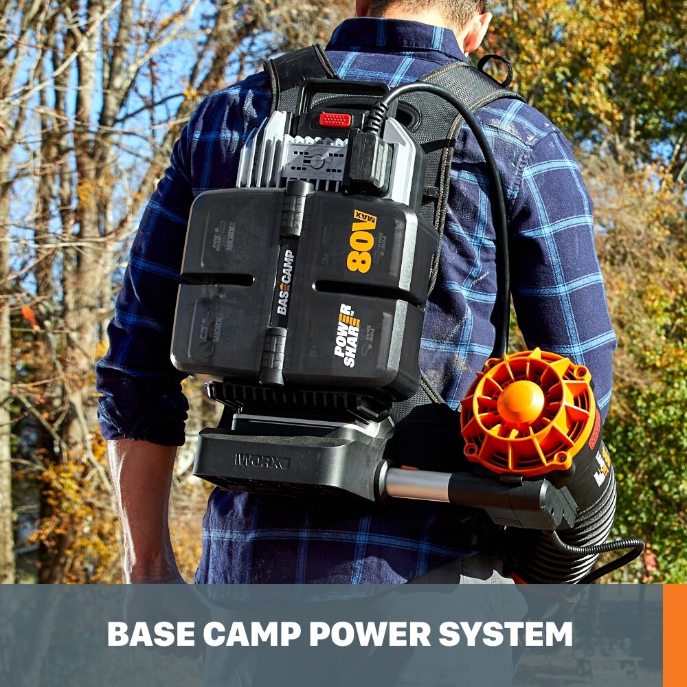 WG572 WORX NITRO 80V Brushless Cordless Backpack Leaf Blower