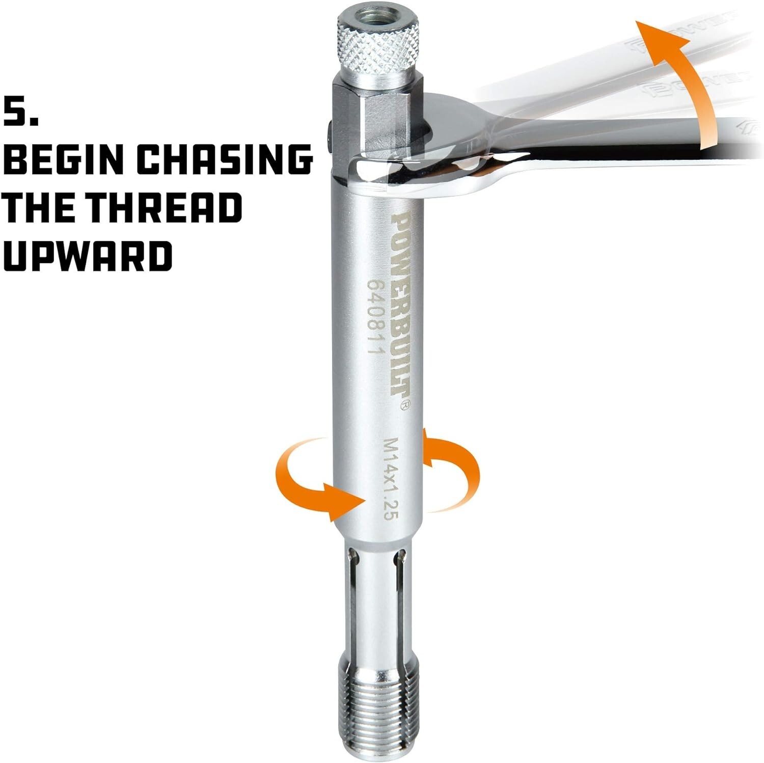 Precision 14mm Back-Tap Tool for Effortless Spark Plug Thread Restoration