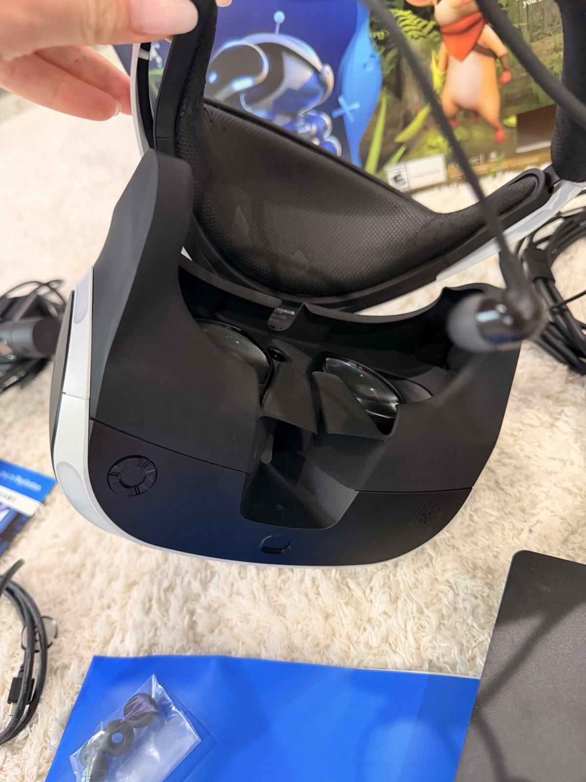 Sony PlayStation VR Virtual Reality Headset PSVR Used With Box Camera