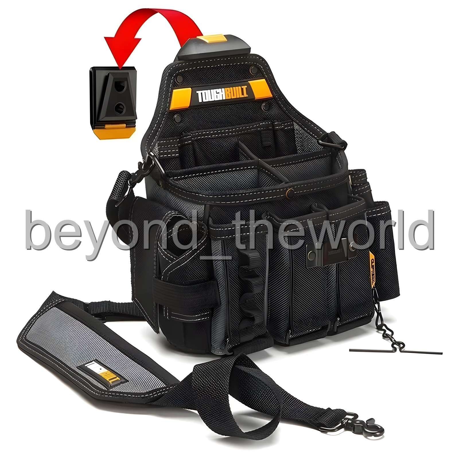 TOUGHBUILT TB-CT-104 25-hole Master Electrician Pouch W Shoulder Strap⭐Tracking⭐