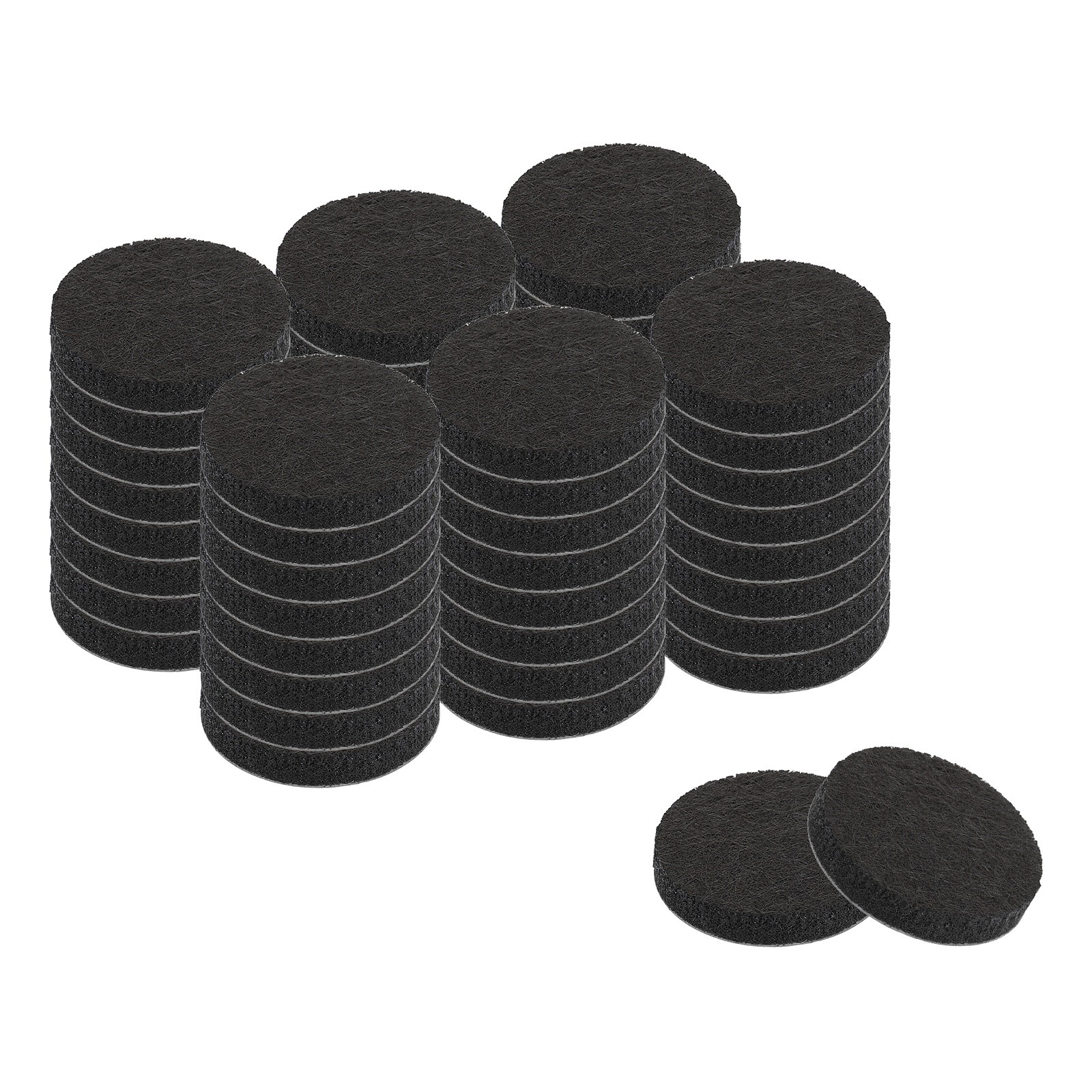 Furniture Pads, 50Pcs 1.25" - Round Self Adhesive Felt Furniture Pads (Black)