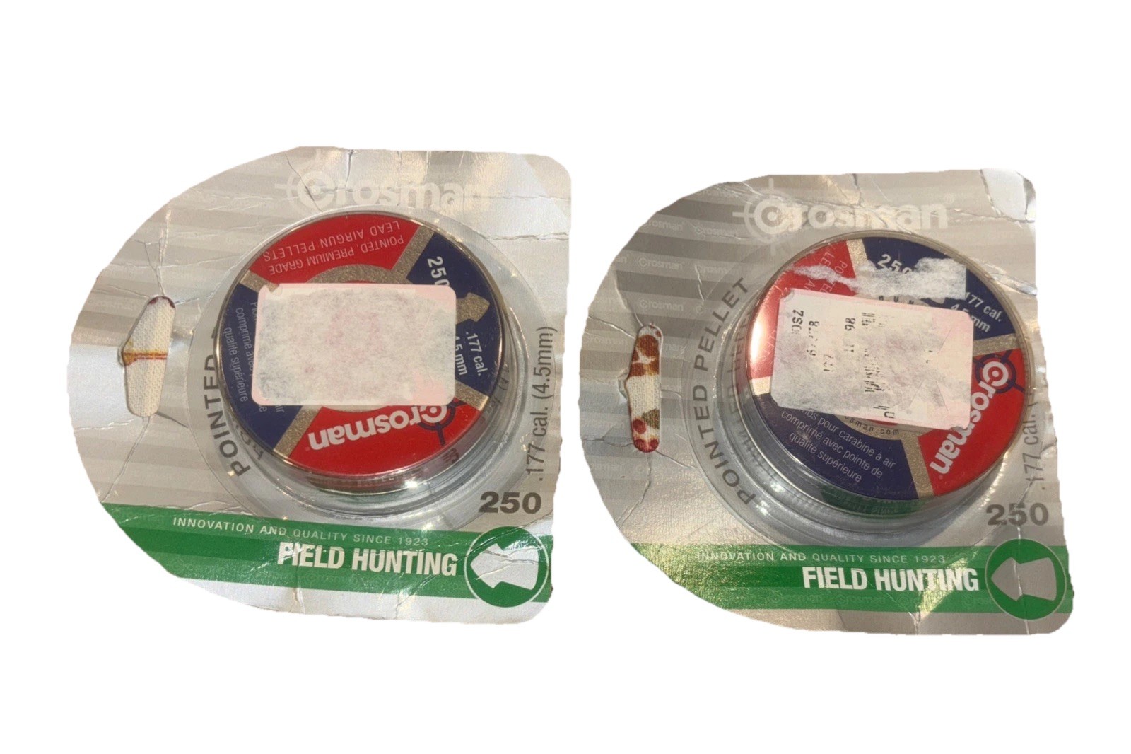 2- CROSMAN Pointed Field Hunting .177 Pellets 250 Ct Each