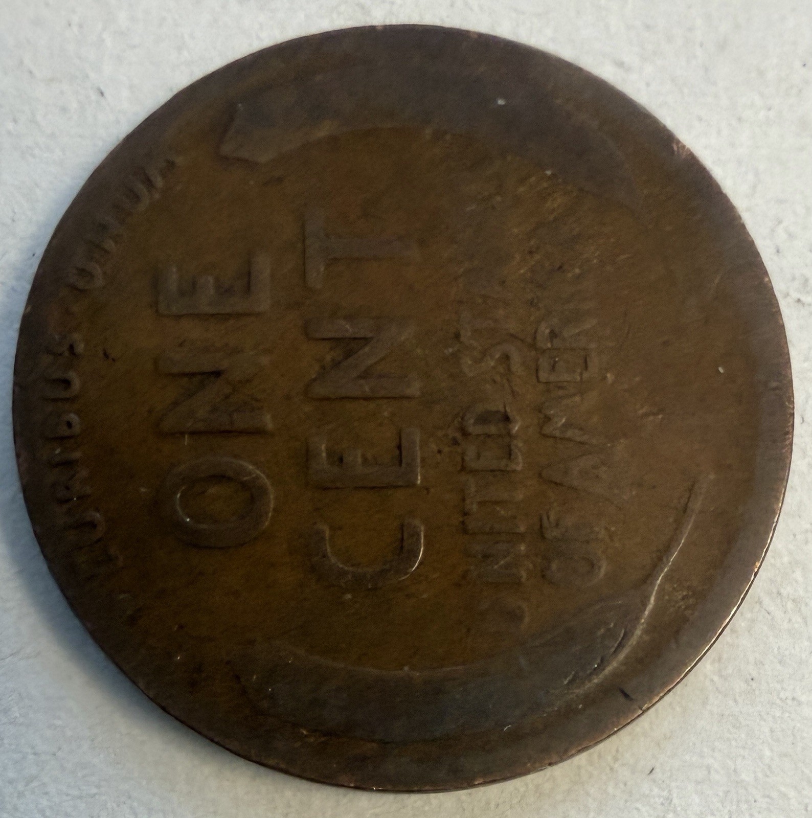 1911 Lincoln Wheat Penny Obverse + Reverse Errors No Mint Mark (#492)