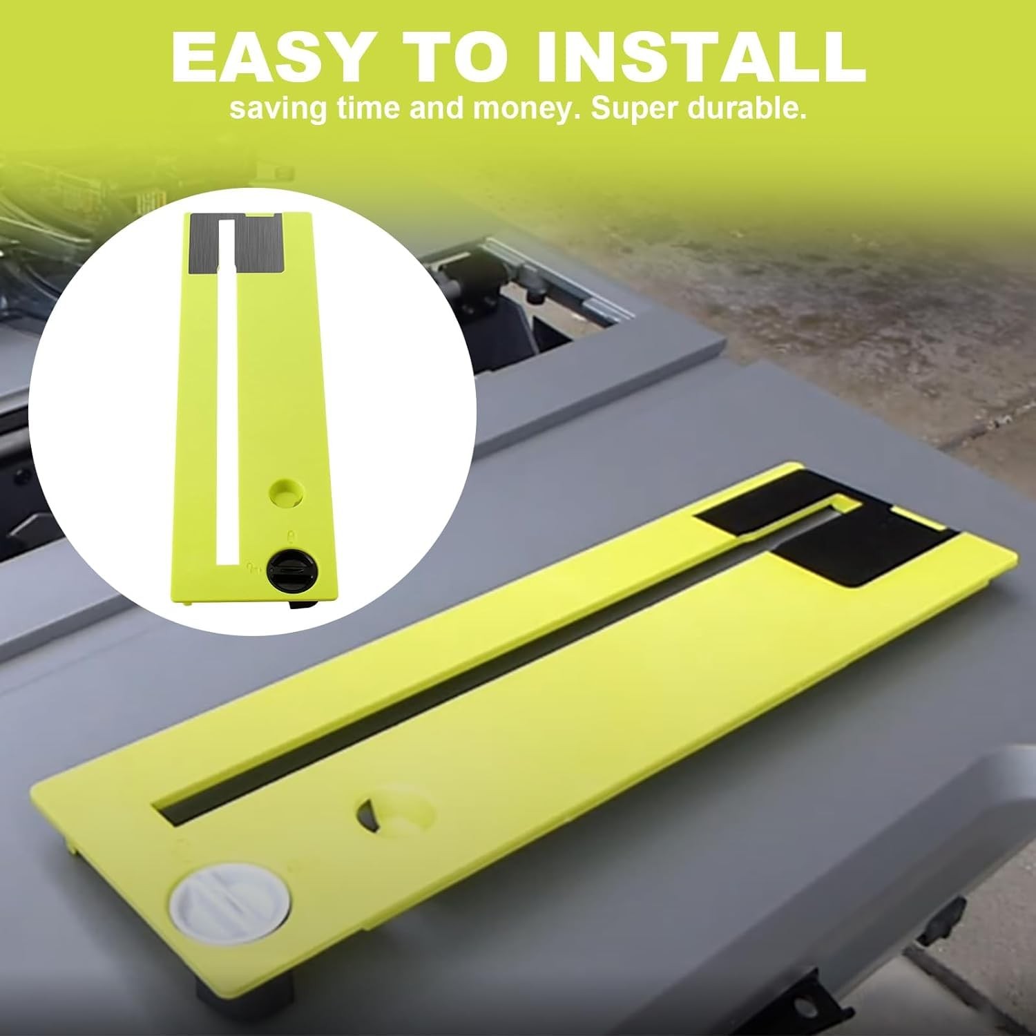 Table Saw Throat Plate Insert for Ryobi RTS12 RTS23 Models 089240035702