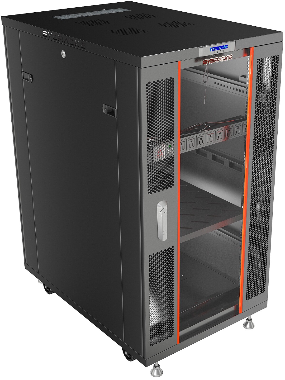 Sysracks 27U 32'' Deep IT Network Data Server Rack Cabinet