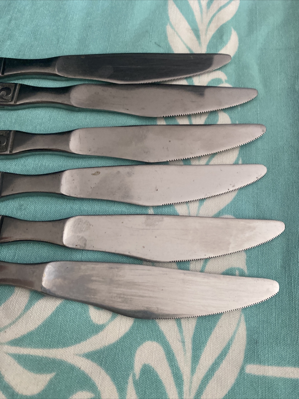 6 MONTEREY ~ Riviera Stainless Japan Dinner Knives Flatware