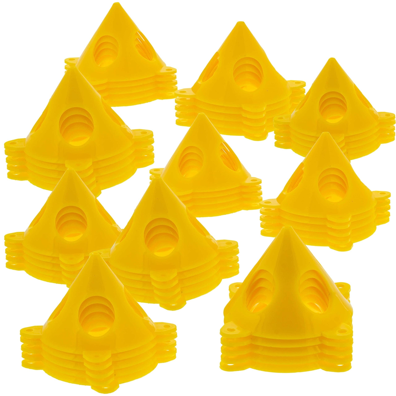 U.S. Art Supply Yellow Cone Canvas and Cabinet Door Risers - Acrylic and Epox...