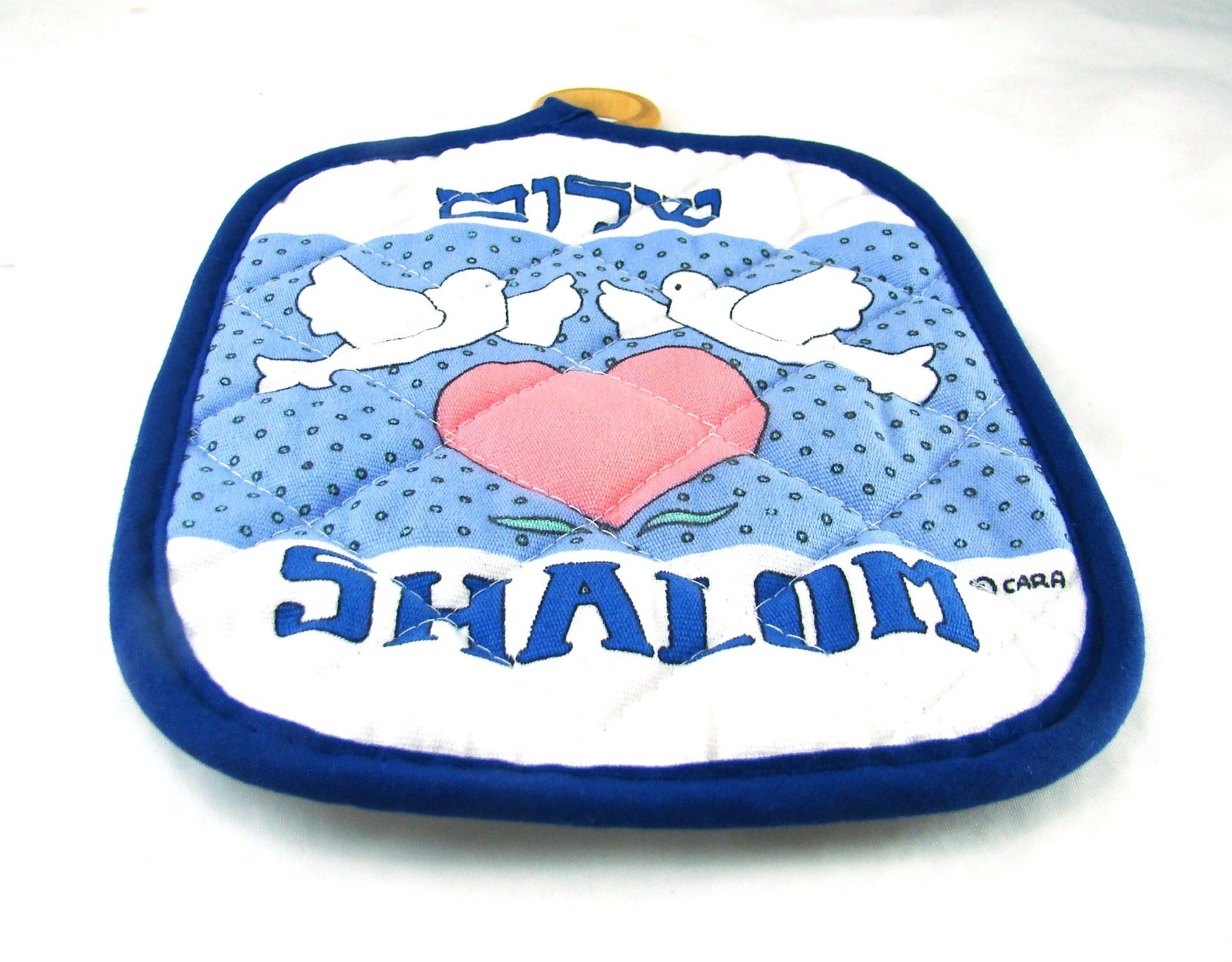 Cara SHALOM Blue Dairy Milchig Kosher Pot Holder NEW NWOB