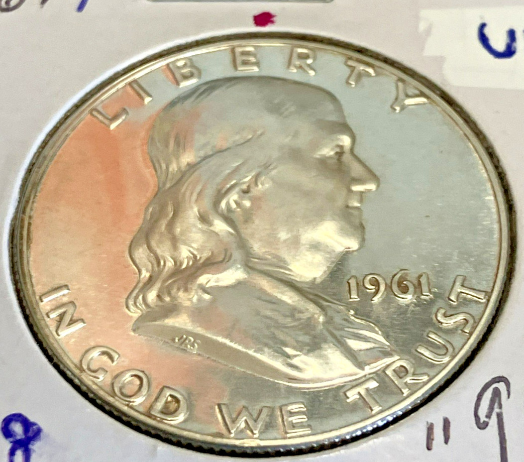 1961 P Franklin Half Dollar Proof 90% Silver