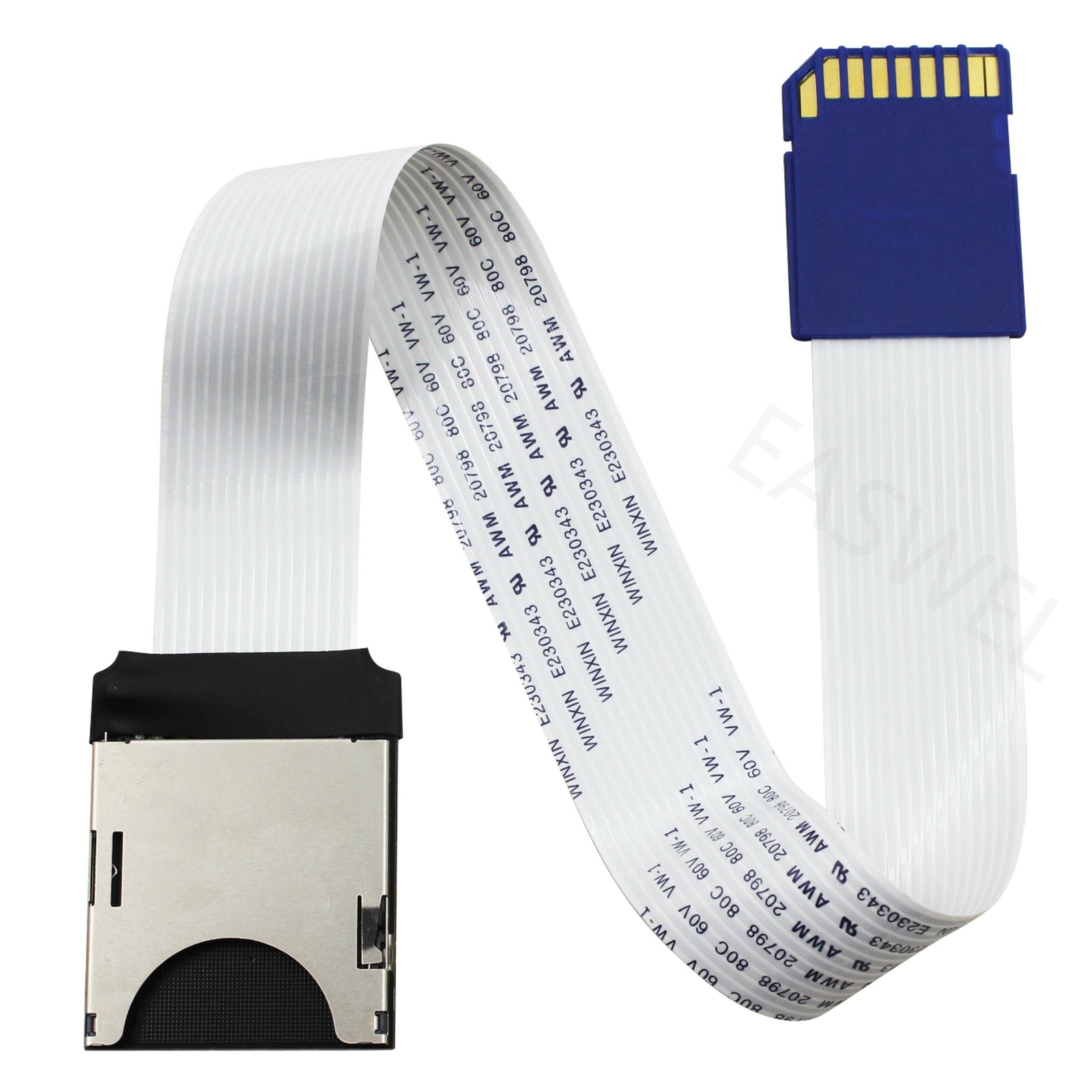 30cm TF micro sdcard to sd/sdhc card flex extension adapter cable for car GPS ES