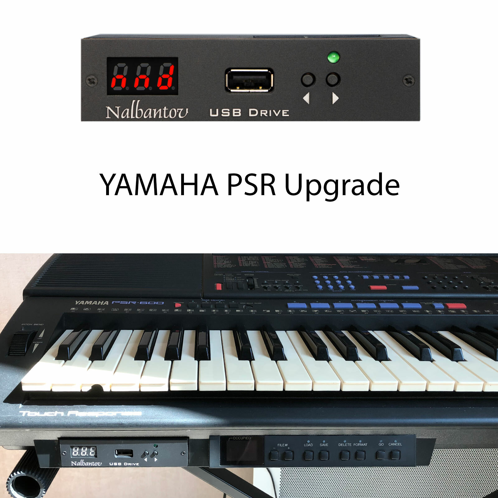 Floppy Disk USB Emulator N-Drive 1000 for Yamaha QY300, PSR SQ16, PSR 600