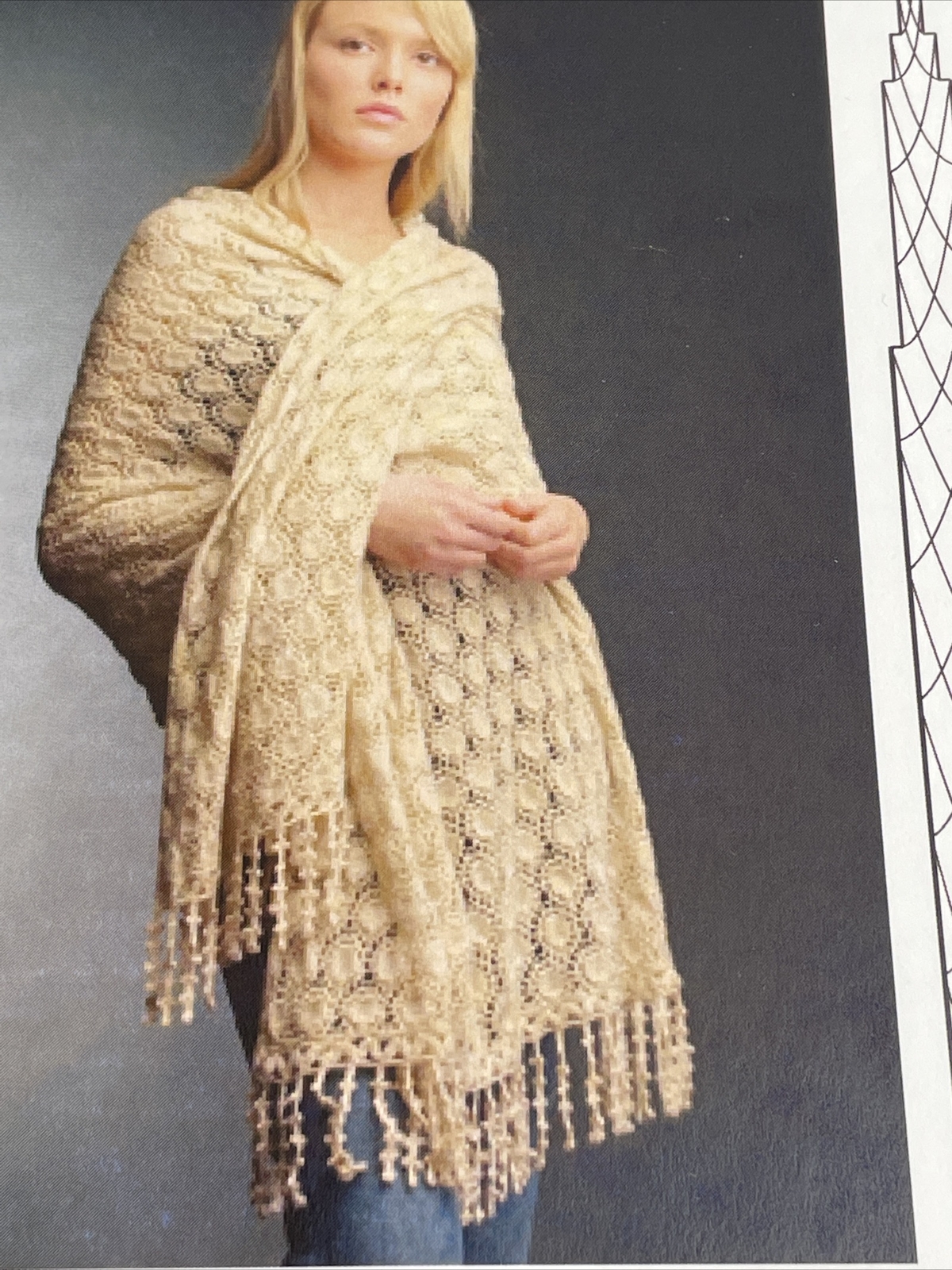Karabella Cashmere Sunsports Shawl Knitting Pattern