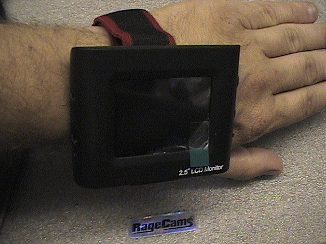 2.5"CCTV CAMERA TESTER WRIST ARM MOUNTED LCD TFT TEST MONITOR BATTERY+CHARGER