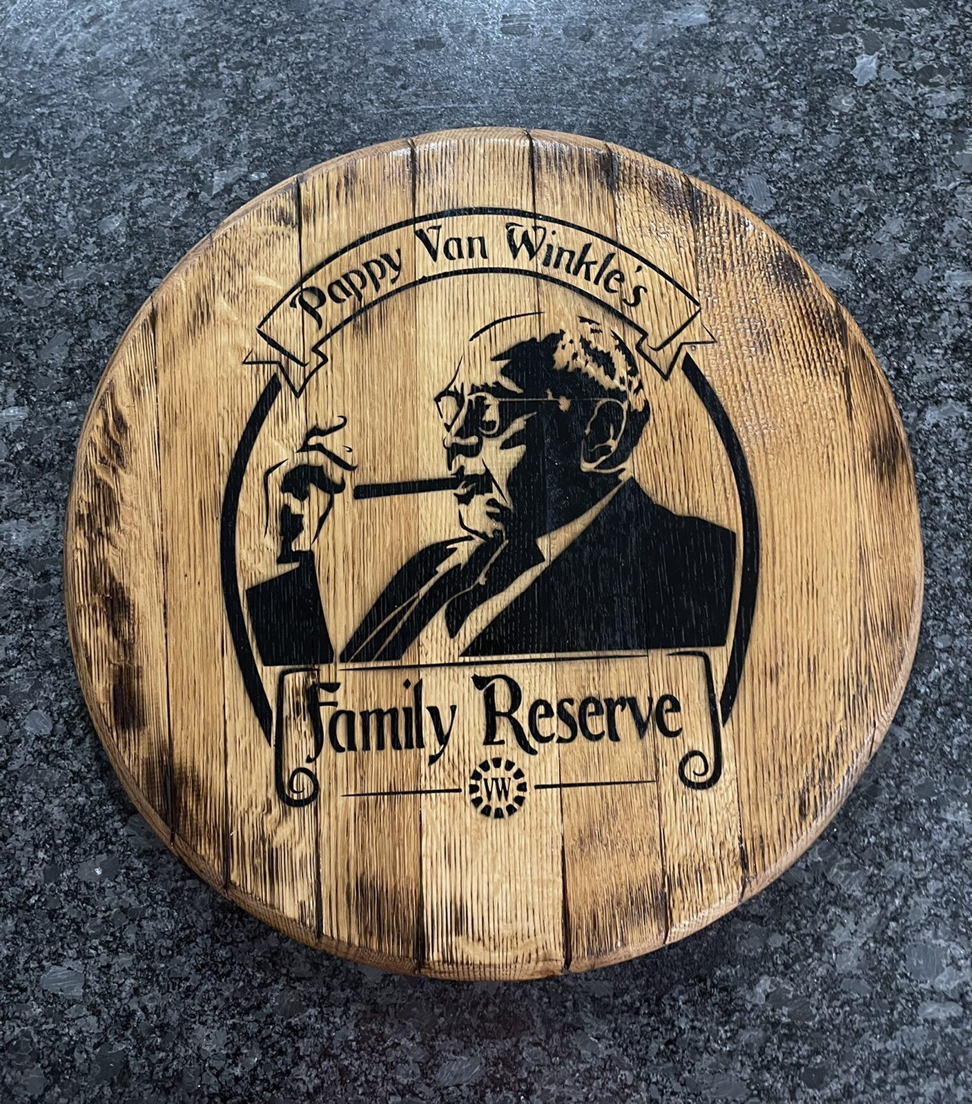 Buffalo Traces Dist. (Pappy Van Winkle) Bourbon Barrel Head 21”