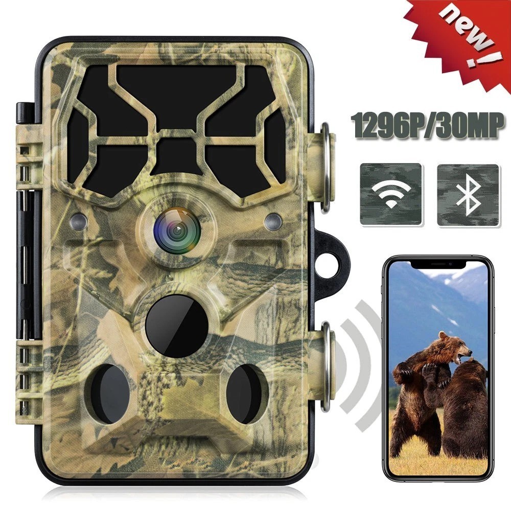 WiFi Bluetooth Trail Camera Hunting Game Wildlife Cam Night Vision 0.3s Trigger