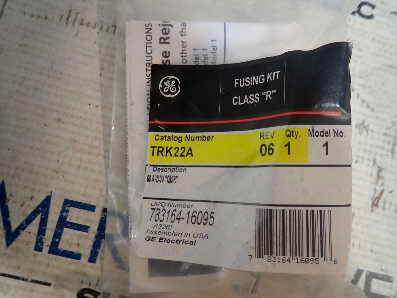 New Surplus General Electric TRK22A Class R Fuse Kit