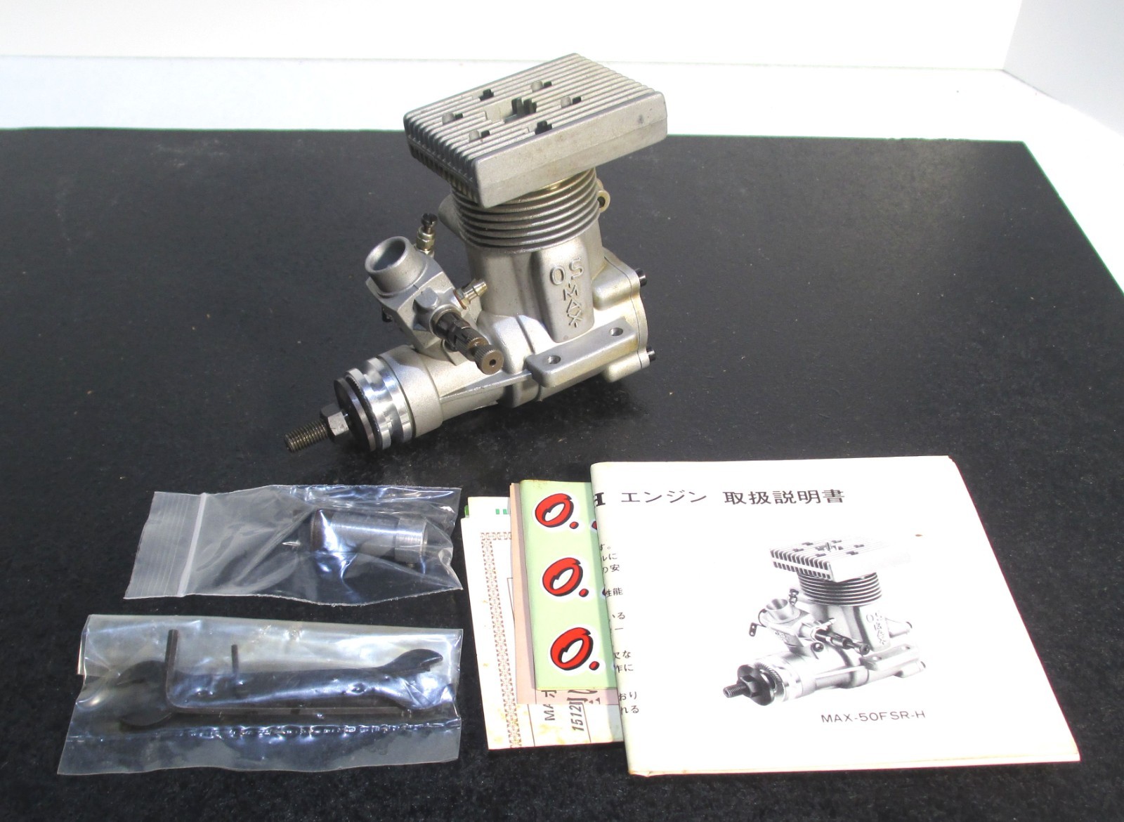 O.S. MAX-50FSR-H 8.27cc 2-stroke glow engine for R/C helicopters (Used)