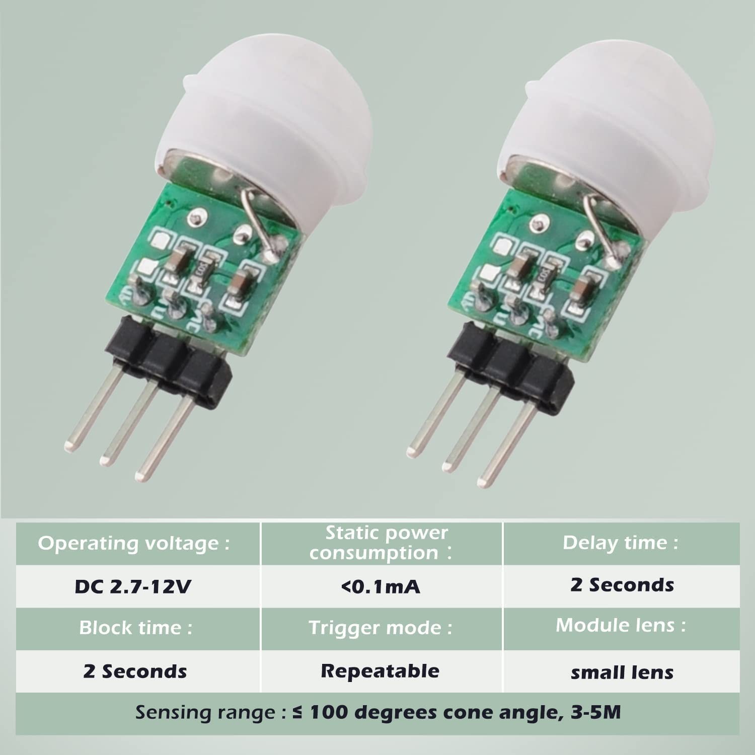 5PCS HC-SR312 AM312 Mini Pyroelectric Infrared PIR Human Sensor Module Module...