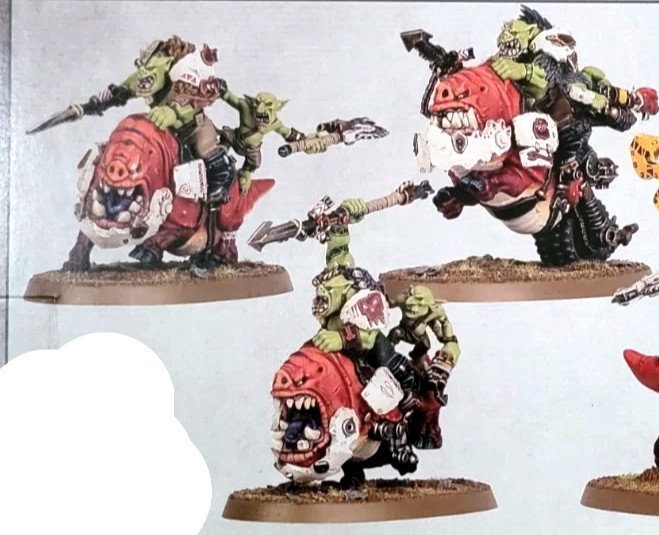 40K Orks Squighog Boyz (3 Boys, NO Nob ) Smasha Squig Beastsnagga Ork Beasts
