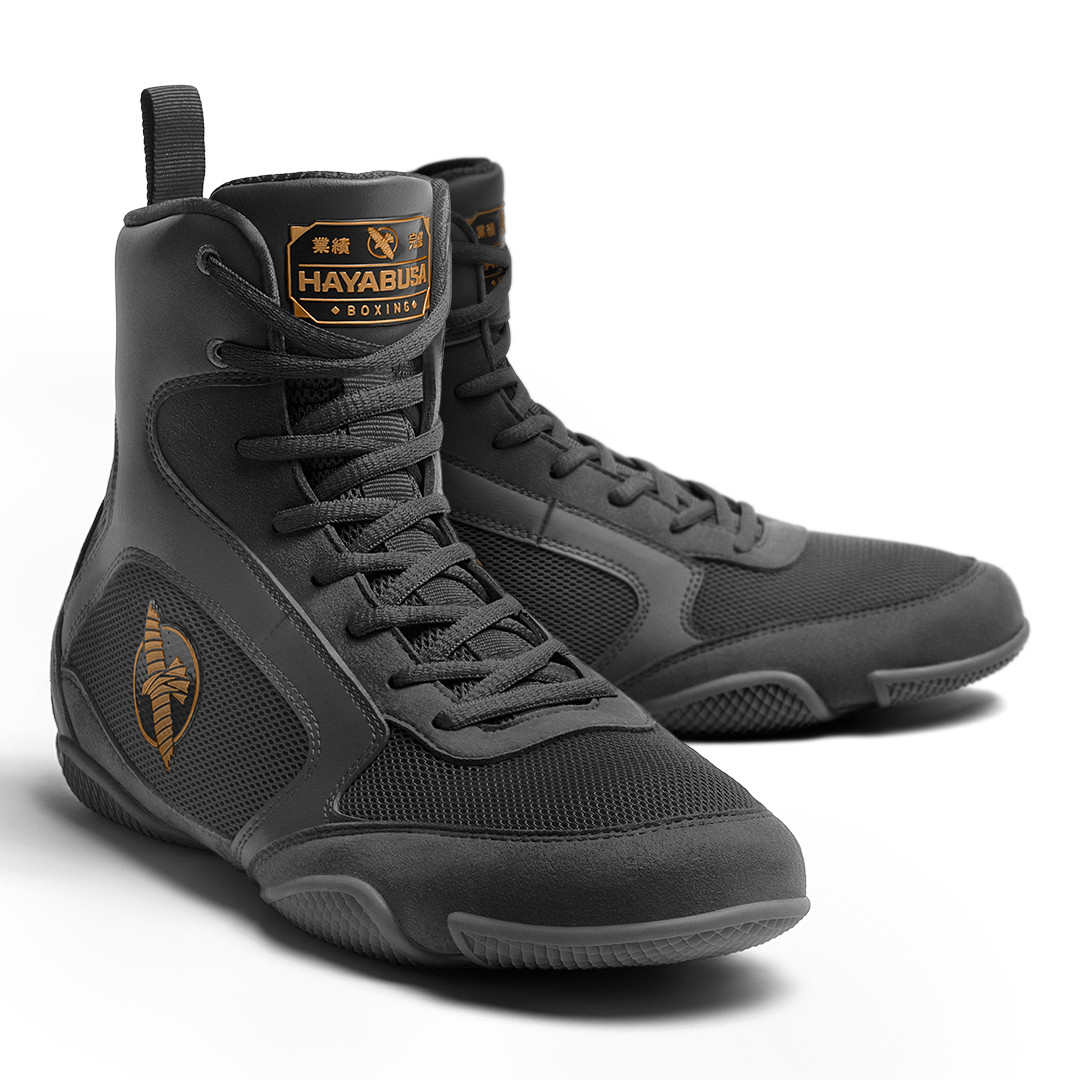 Hayabusa Pro Boxing Wrestling Shoes Black