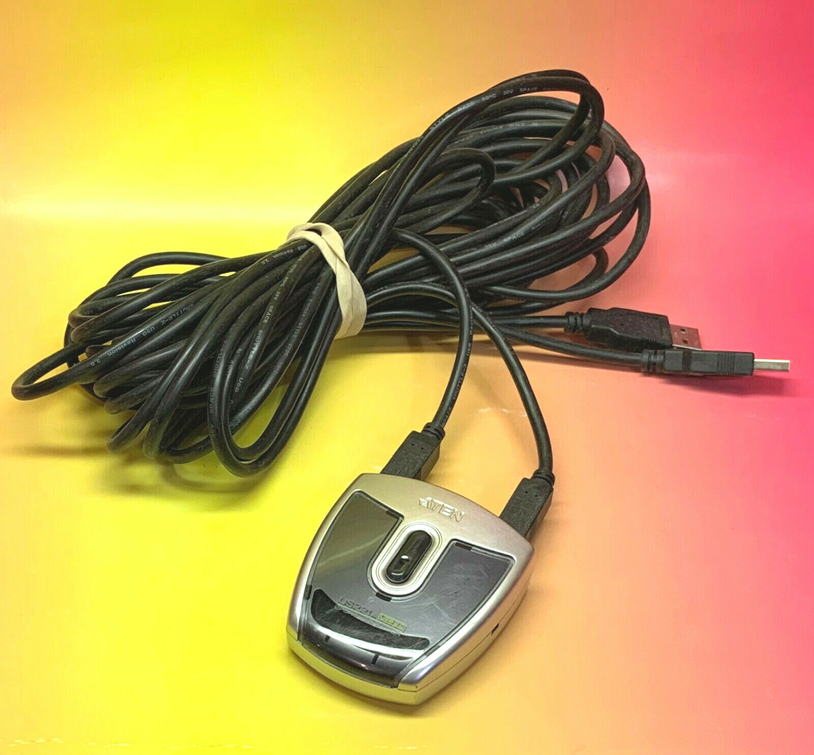 Aten US221A 2-port USB Switch - External - 3 USB Port(s)  USB 2.0 +CABELS