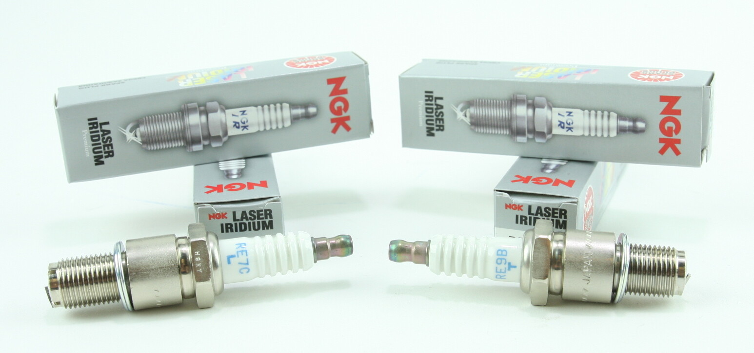 Set of 4 NGK Spark Plugs Resistor RE7CL (2) & RE9BT (2) Leading/Trailing for RX8
