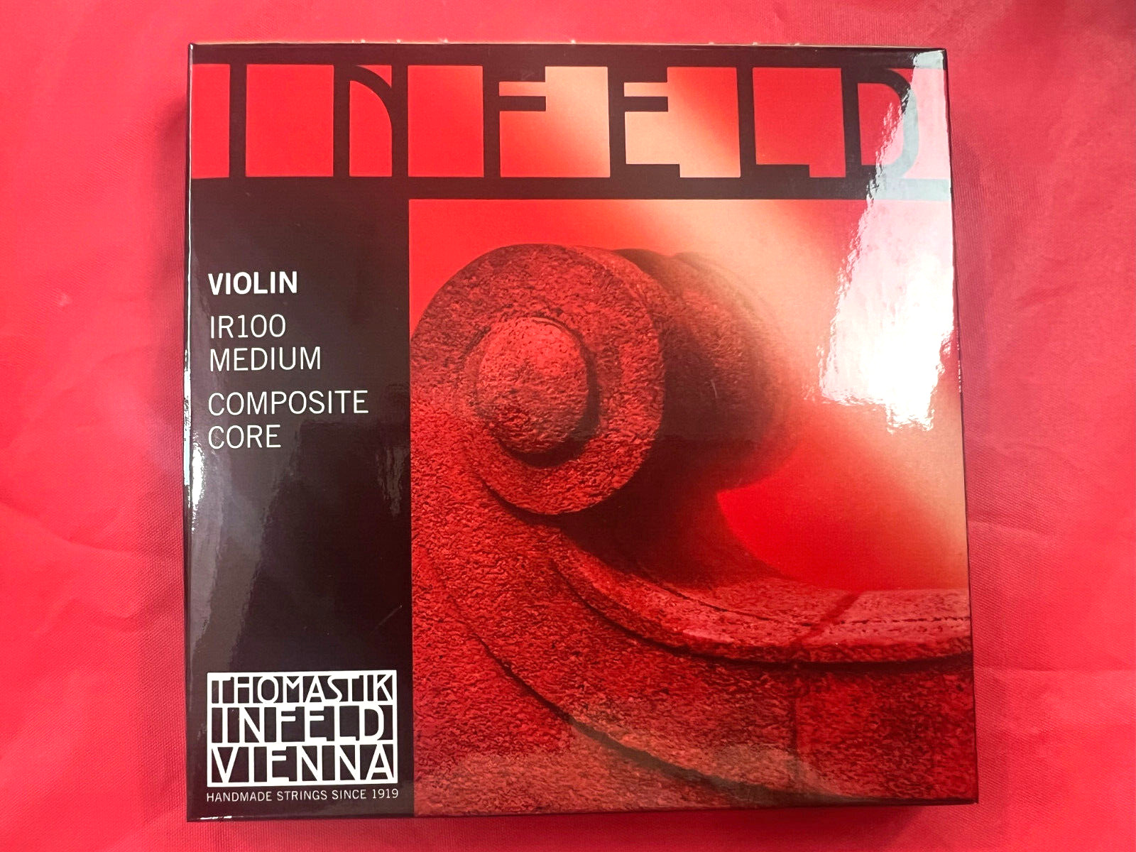 2 x 100% Authentic Thomastik Infeld Red Violin String Set 4/4 Removable E Ball