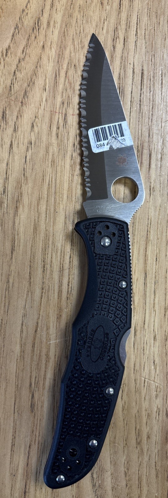 Spyderco Knife Endura 4 Lockback Black FRN Plain VG10 C10CSBK Serr Factory 2nd