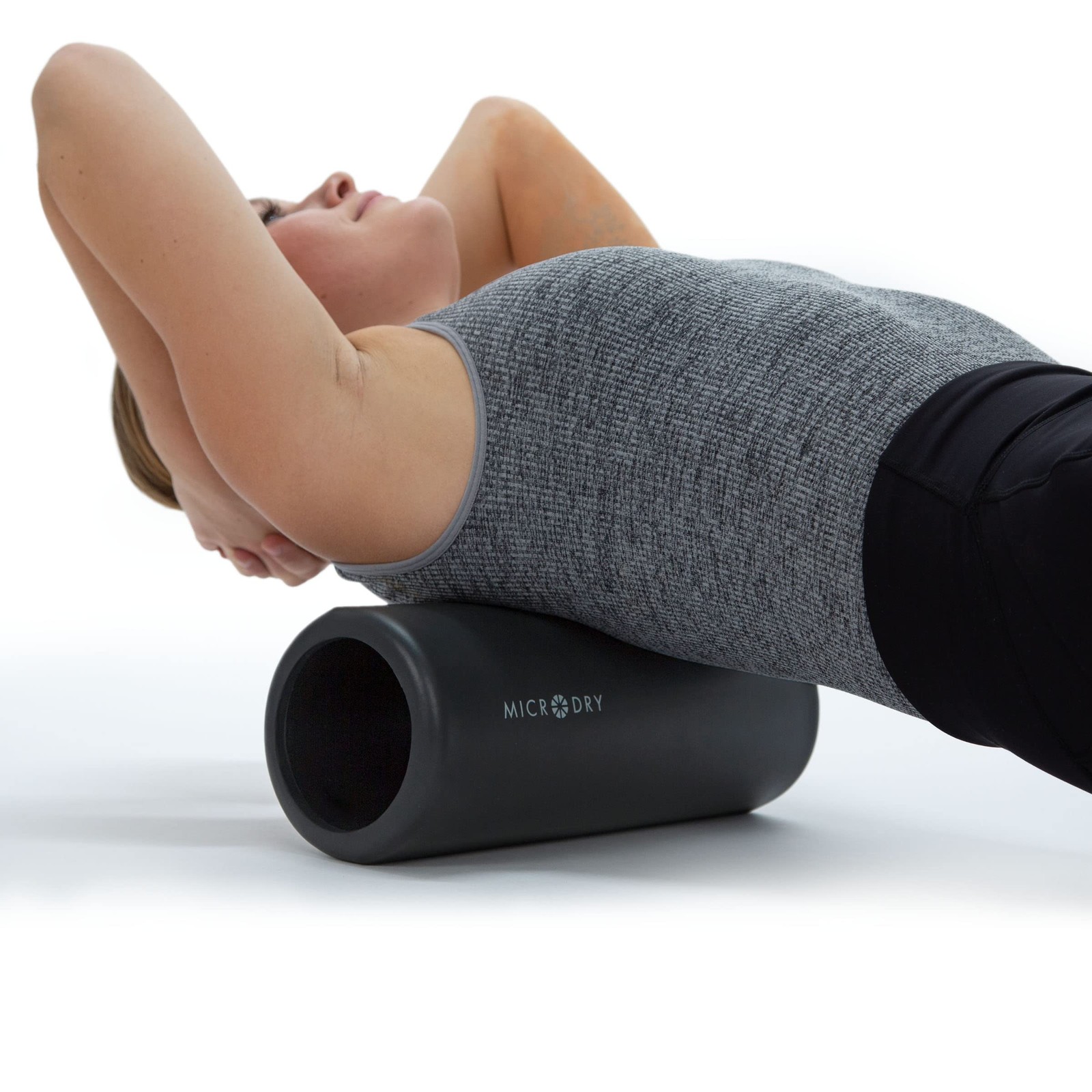 MICRODRY Foam Back Roller 13x5.3 Dark Grey