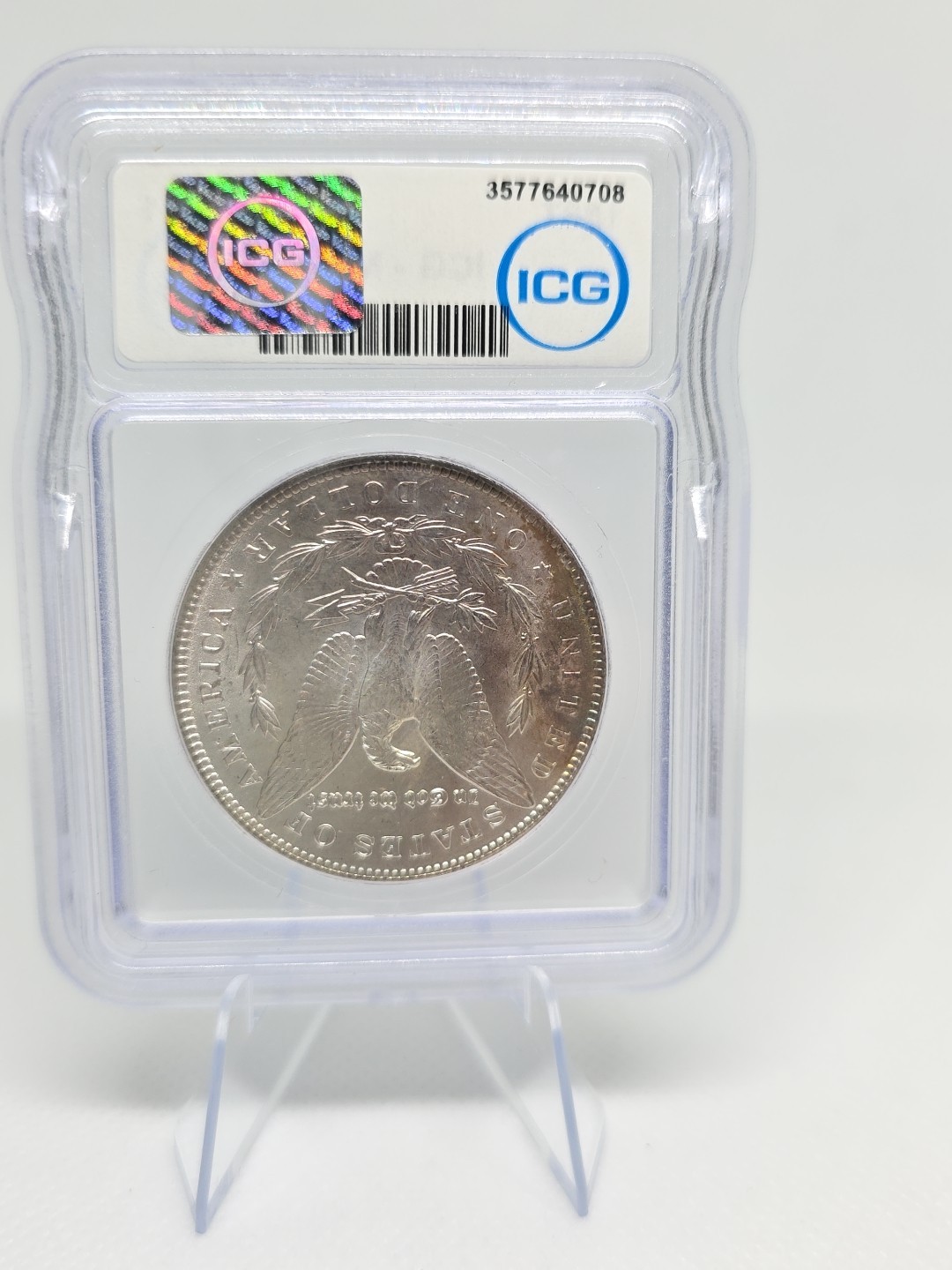 1887 Morgan Silver Dollar MS63 ICG NICE TONING