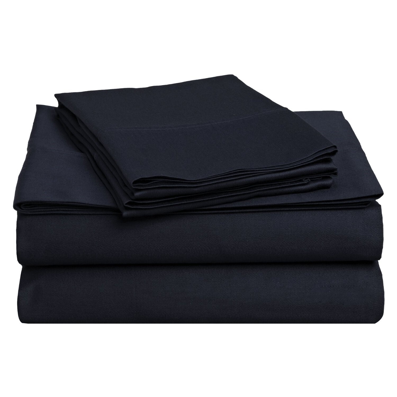 Luxor Egyptian Cotton 650 TC Navy ~ Fitted Sheet Non-Standard 71" W x 74" L NEW