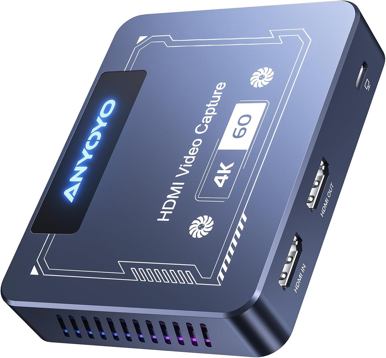 ANYOYO 4K60 HDMI Capture Card USB 3.0 Game Video Capture Device 1080p Streaming