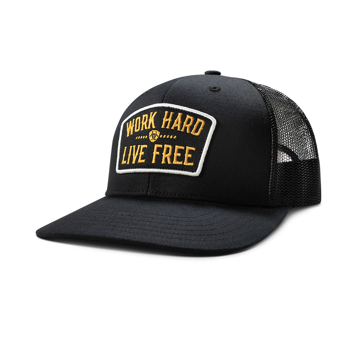 Ariat Work Hard Patch Black - Hats Cap - A290001801