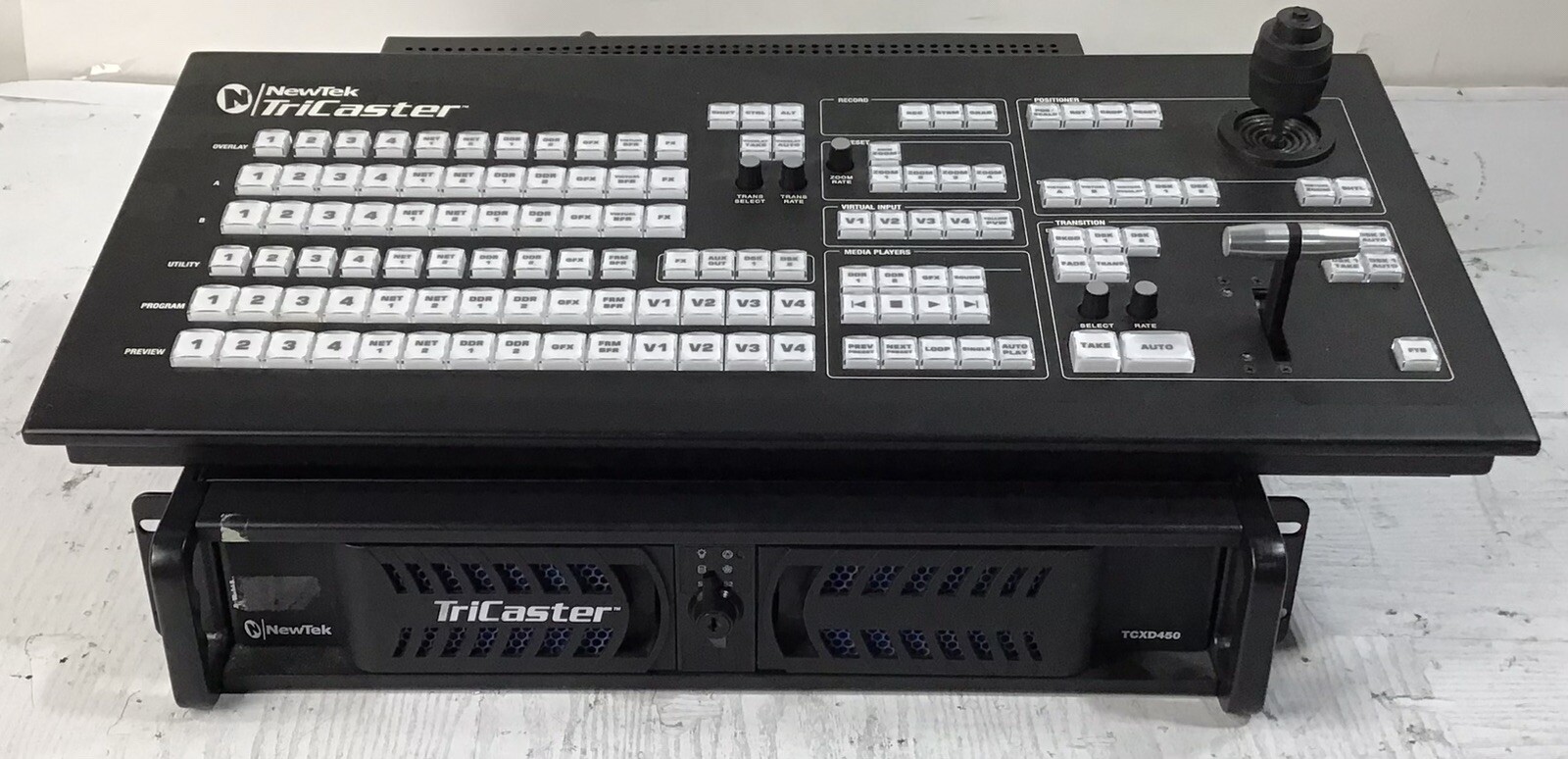 NewTek TriCaster TCXD450 Production Switcher + TCXD450 CS Control Surface