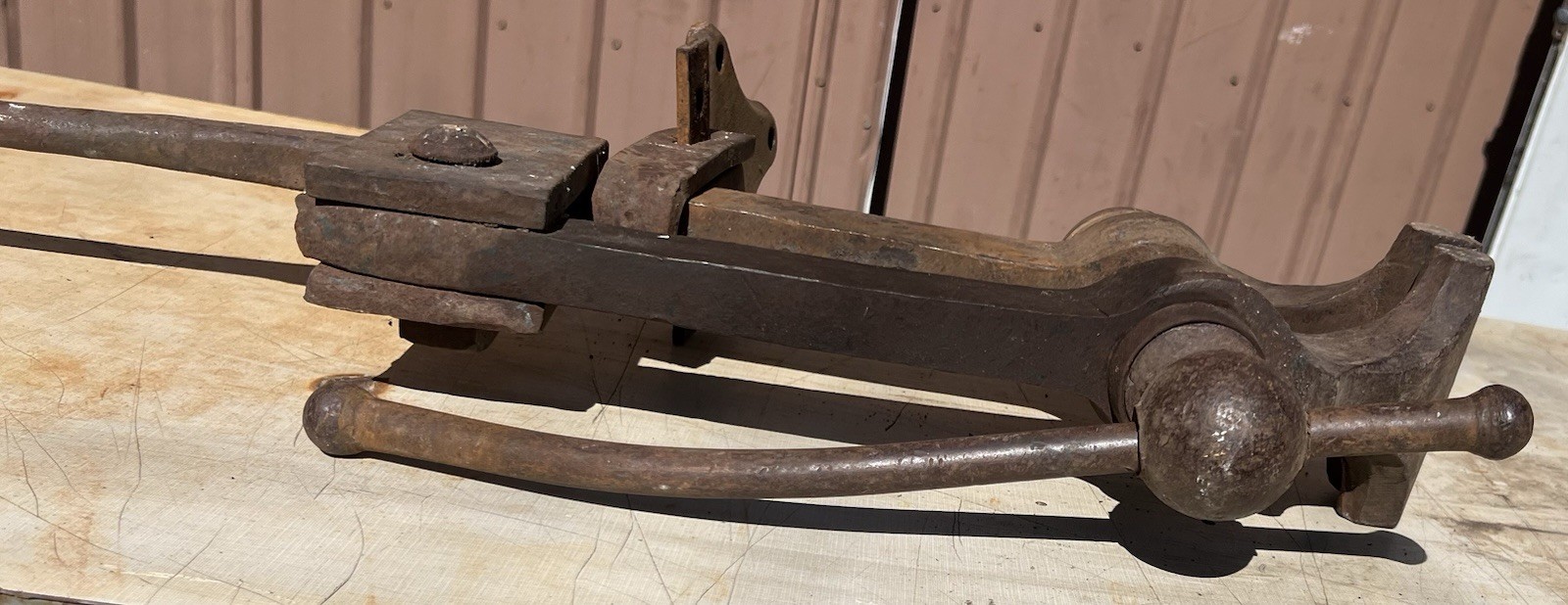 5 1/4 Blacksmith Vice Antique 57 Lbs Post Leg