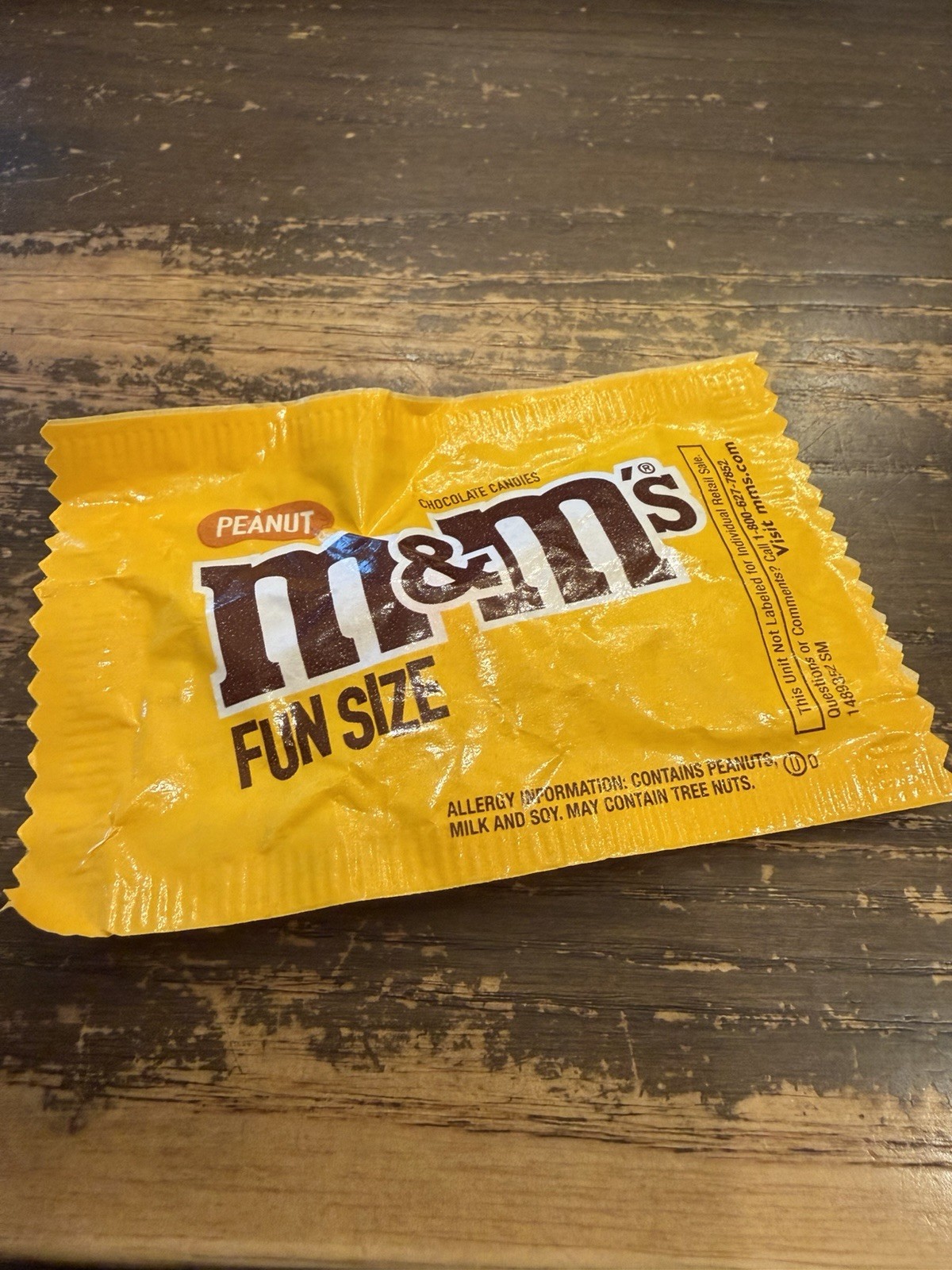 Singular Packaged M&M This Is A Sealed Defected M&M Bag That Contains One M&M