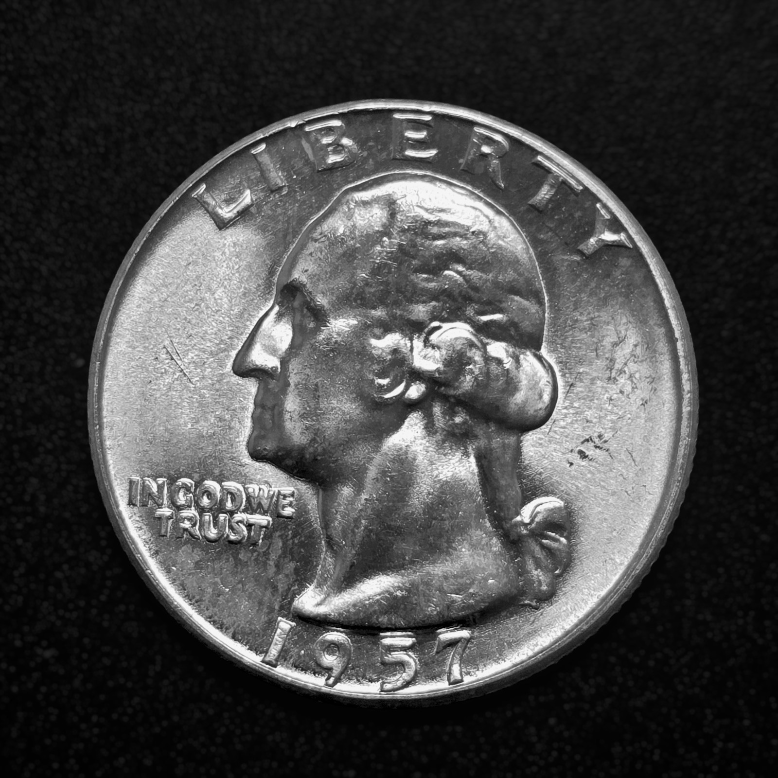 1957 Washington Quarter  BU Uncirculated 90% Silver Coin