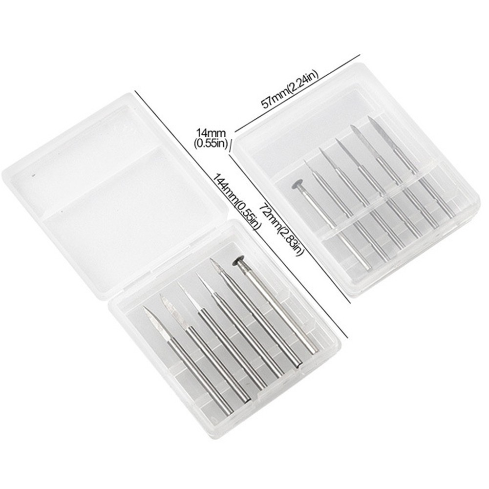 For Rotary Tool Wood Carving Drill Bits 6Pcs for Crafts and DIY Projects