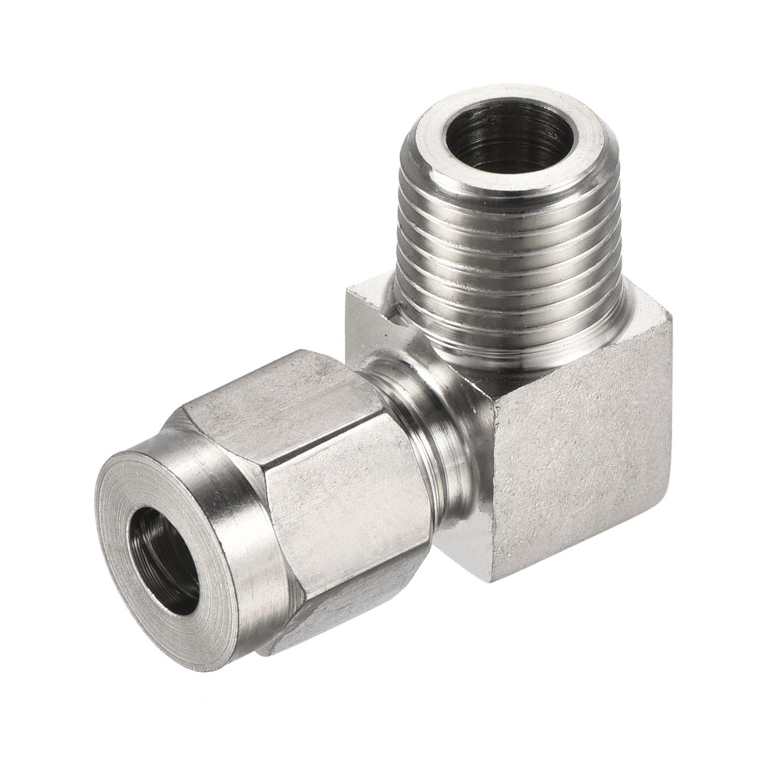 Compression Tube Fitting 304 Stainless Steel 1/4PT x 1/4" OD Coupling Adapter