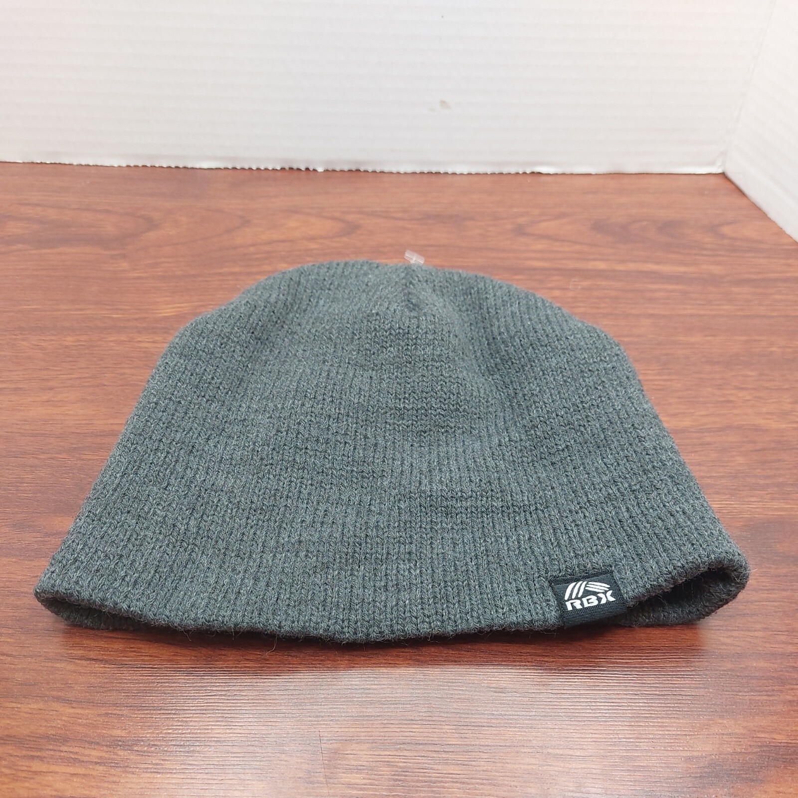 RBX Knit Beanie Hat Gray Cap