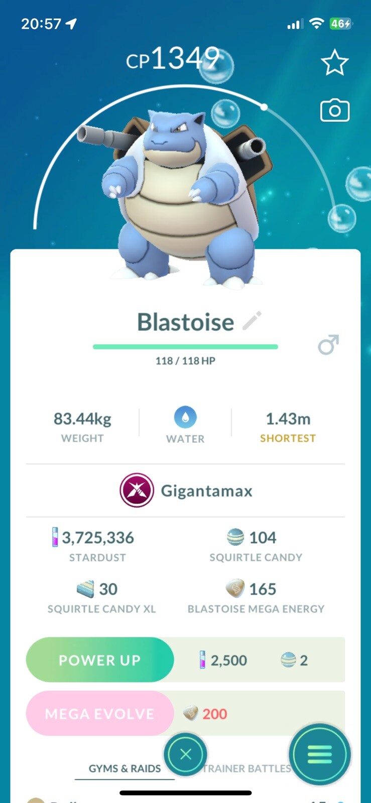 Gigantamax Blastoise - Pokémon Trade Go