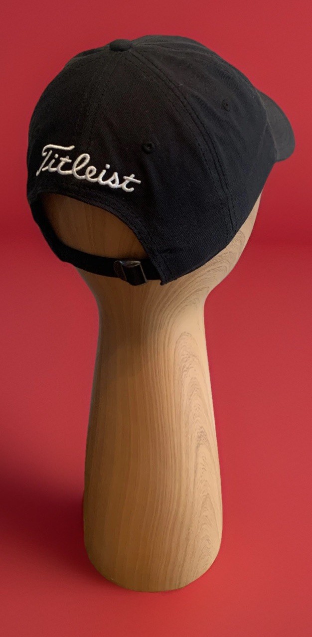 Titleist Hat Cap Golf Black Adjustable Lightweight Canvas Unisex