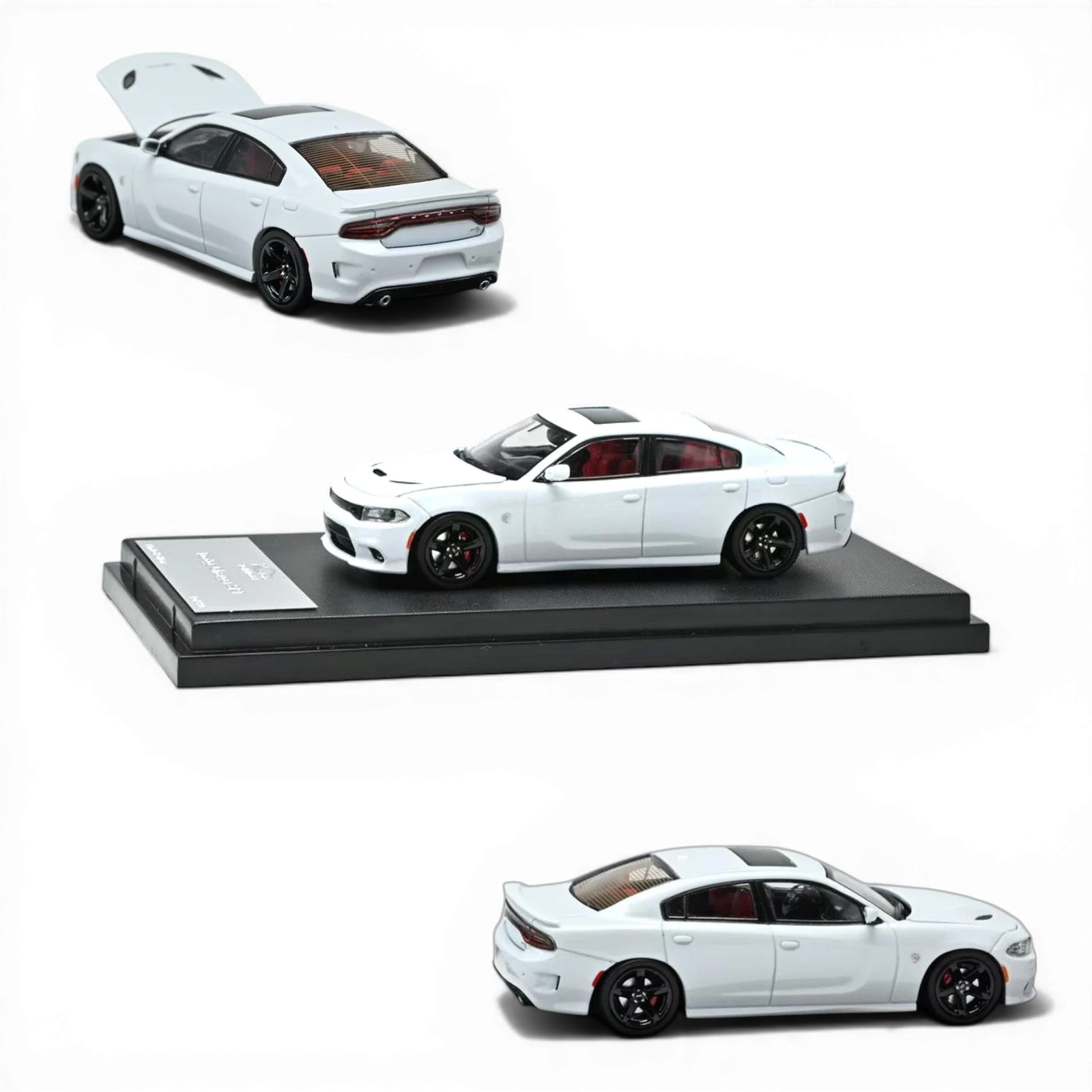 7CM Model Dodge Charger SRT Hellcat - White Knuckle 1:64